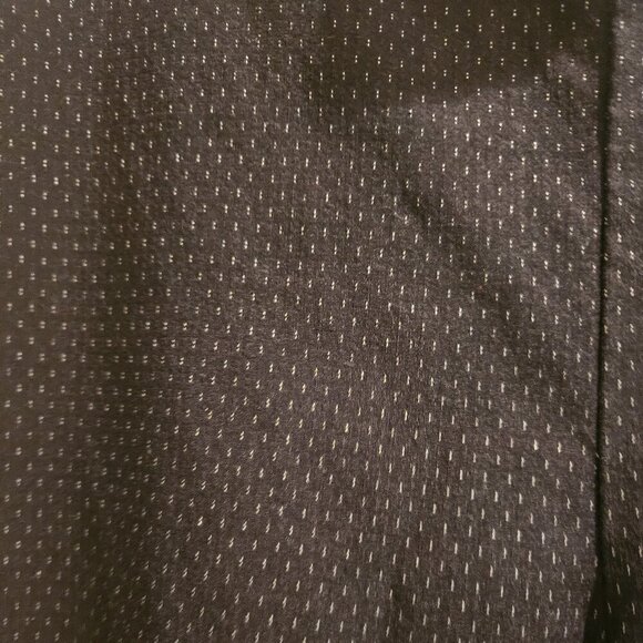 Chico's comfy Neutral 1.5 stretchy black anklewhite Polkadot pants pockets   M - Picture 3 of 5